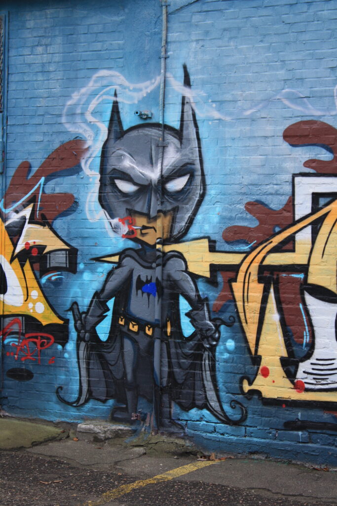 Batmann Graffiti von Planet Alsen