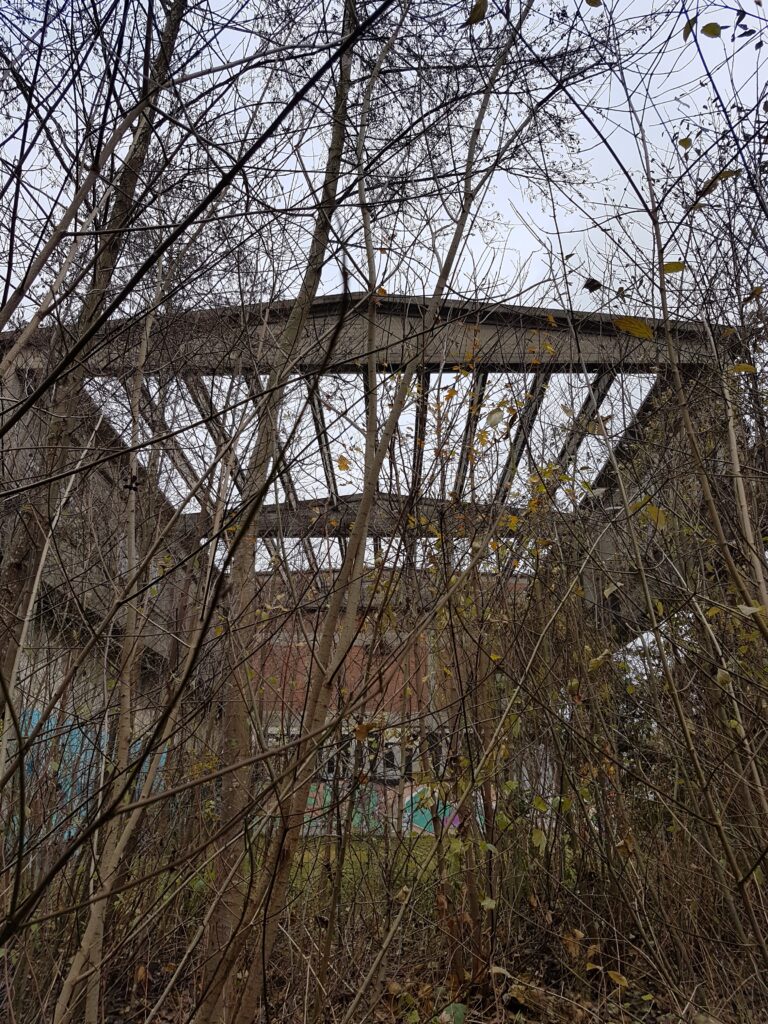 Ruine des Zementwerks