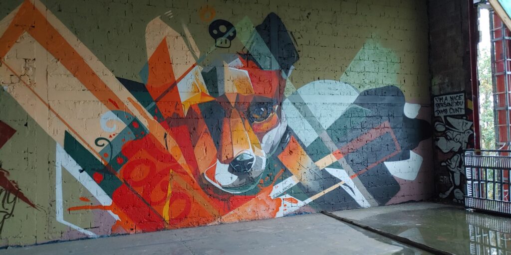 Fuchs als Graffiti