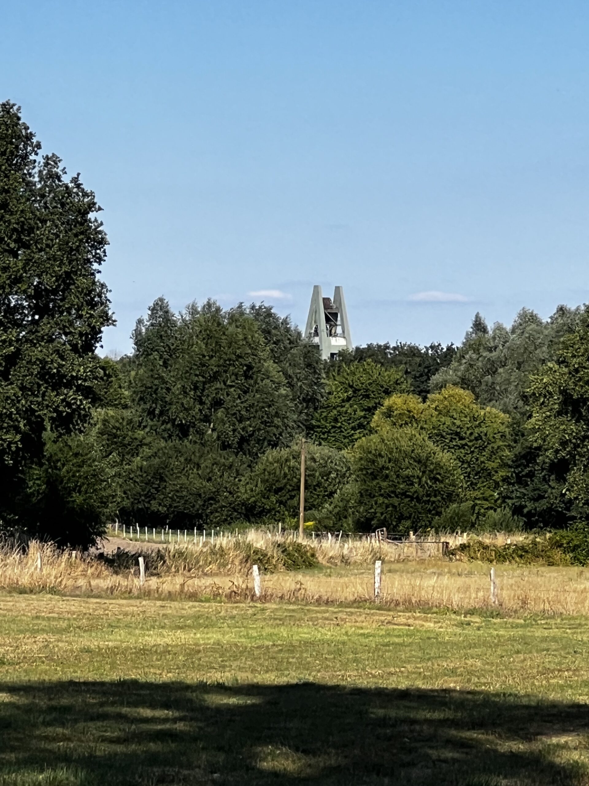 Förderturm Schacht 8 Haltern aus der Ferne