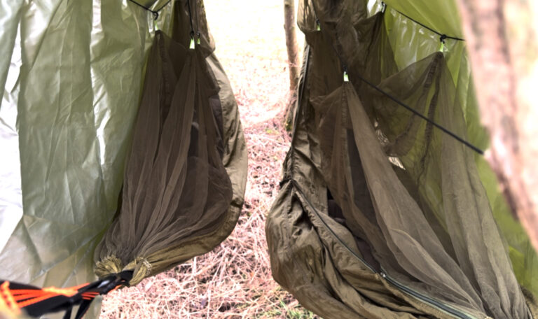 Urbex Hängematten mit Tarp