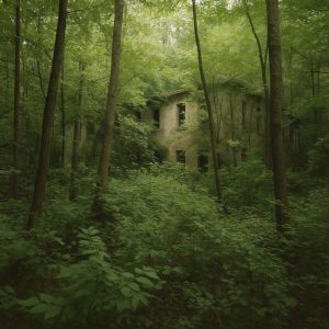 verlassene Kasernen Gebäude im Wald von der russischen Kaserne Fürstenberg/Havel