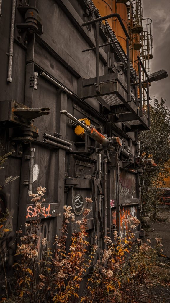 Drucktore in der verlassenen Zeche Sandbochum in Hamm