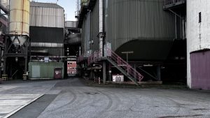 Innenhof vom Lost Place Kraftwerk Shamrock in Herne