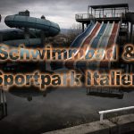 Verlassenes Schwimmbad in Brebbia, Italien