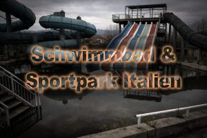 Verlassenes Schwimmbad in Brebbia, Italien