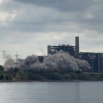 Sprengung des Kraftwerks